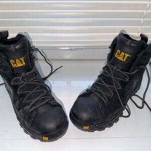 Caterpillar Black and Yellow Men's Boots